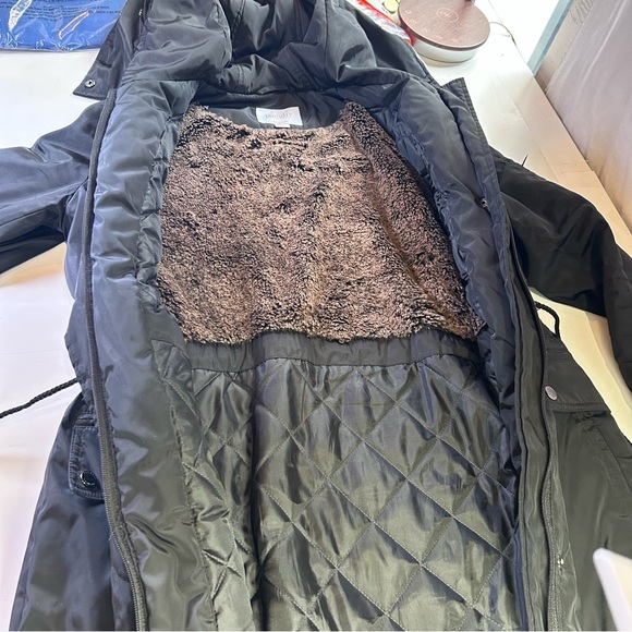 Laundry by Shelli Segal Los Angeles Black Hooded Parka Jacket Winter Coat.  XS - Picture 7 of 13